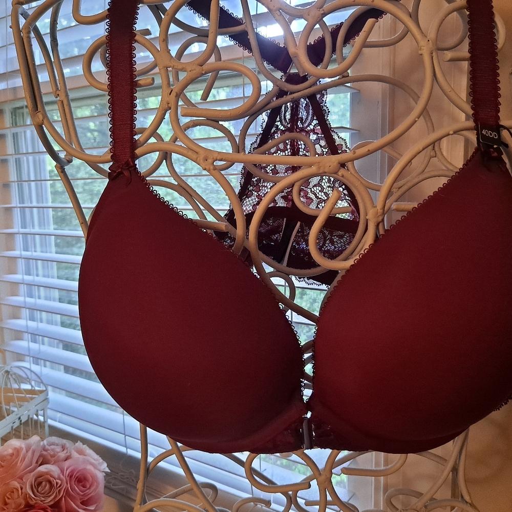 NWT Emma Push Up Bra in pomegranate